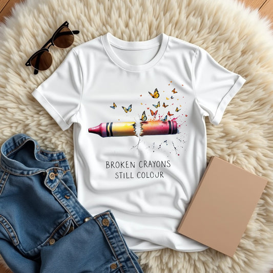 Broken Crayons Still Colour T-Shirt
